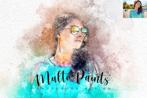 Multi Paints Photoshop Action
