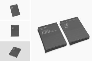 multipurpose spiral notebook mockup