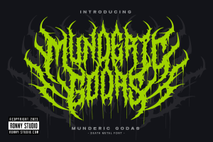 Munderic Godas – Death Metal Font
