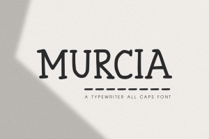 Murcia – The Typewriter All Caps Font