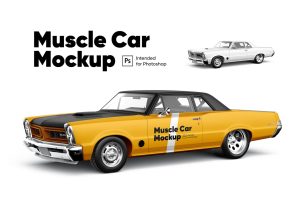 Muscle Car Mockup