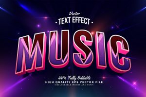 Music Text Effect