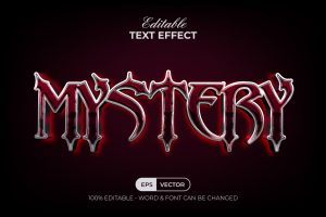 Mystery Text Effect Horror Style