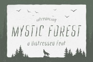 Mystic Forest – Distressed Font