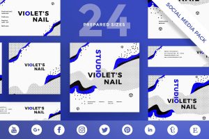 Nail Studio Social Media Pack Template