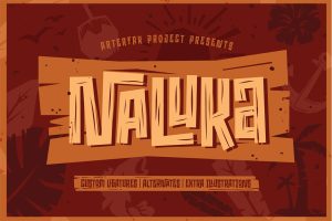 Naluka – Ethnic Font with Extras