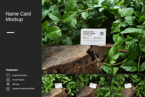 Name Card Outdoor Mockup