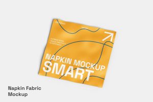 Napkin Fabric Mockup