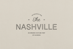 Nashville | Outline Font