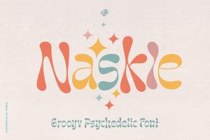 Naskle – Groovy Retro font