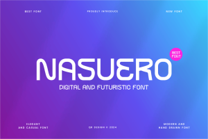 Nasuero – Digital & Futuristic Font