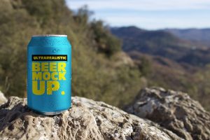 Nature Beer Can Mockup