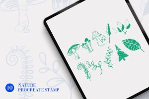 Nature Stamp Procreate Brush