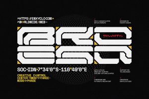 NCL Broesq – Cyberpunk Futuristic Tech Mecha Font