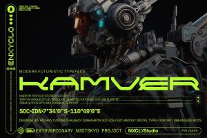 NCL Kamver – Modern Futuristic Space Font