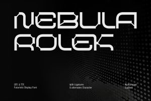 Nebula Rolek – Futuristic Space Font