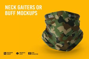Neck Gaiters or Buff Mockup