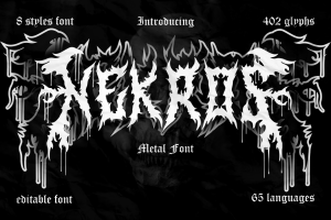 Nekros – Metal Font