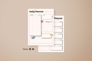 Neo Brutalism Daily and Weekly Planner