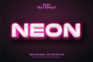 Neon – Editable Text Effect, Font Style