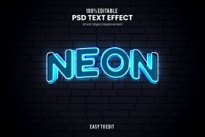 Neon – Neon PSD Text Effect