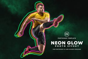 Neon Glow Photo Effect