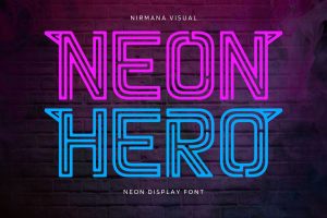 Neon Hero – Retro Neon Font