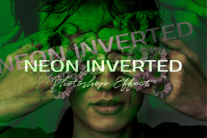 Neon Inverted Photoshop Effect