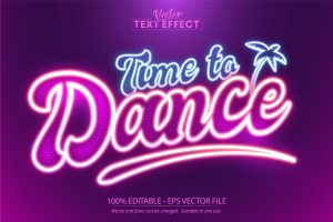 Neon Light – Editable Text Effect, Font Style