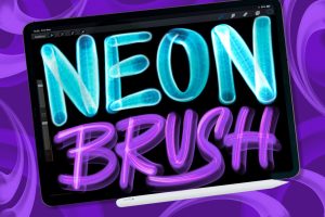 Neon Light Brush Procreate