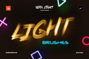 Neon Light Procreate Brushes
