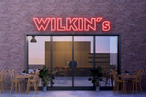 Neon Logo mockup