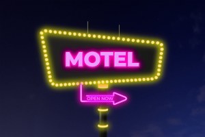 Neon Motel Sign Mockup