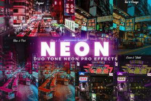 NEON PRO Photoshop Actions