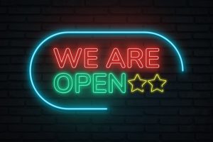 Neon sign Effect Logo Mockup