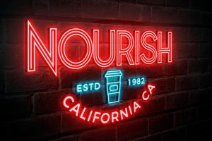 Neon Sign Light Logo Mockup