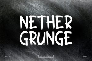Nether Grunge Display Font