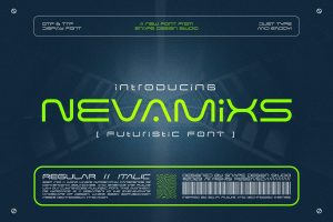 Nevamixs – Futuristic Font