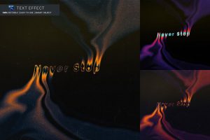 Never Stop Melting Text Effect