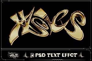 New Year Gold Text Effect