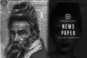 News Paper Photoshop Effect