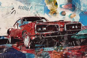 Newspaper Collage Art Effect