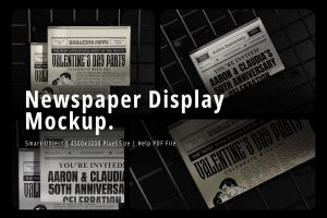 Newspaper Display Mockup