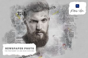 Newspaper Effect Photoshop Action