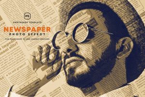 Newspaper Photo Effect