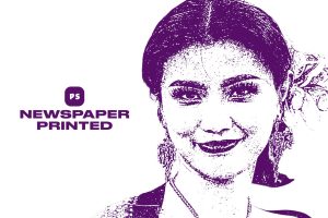 Newspaper Printed Effect