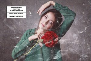 Newspaper Printed Photo Effect