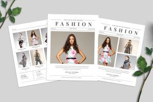 Newspaper Style Fashion Flyer