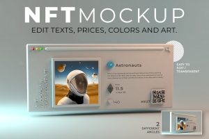 NFT Window tab Mockup Scene