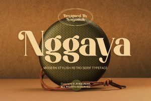 Nggaya – Stylish Retro Rounded Font